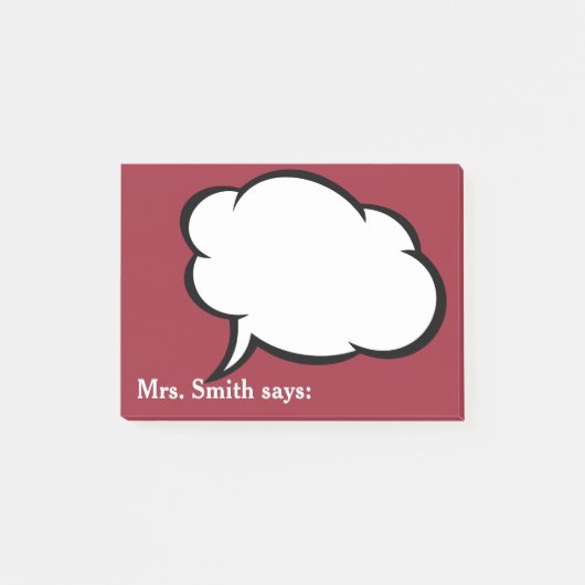 Vriendelijke herinneringen van je leraar! Persona Post-it® Notes (Voorkant)