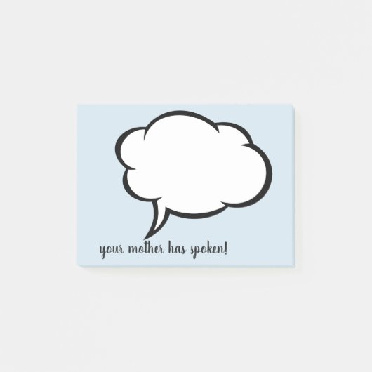 Vriendelijke herinneringen van je moeder.  Aanpass Post-it® Notes (Voorkant)