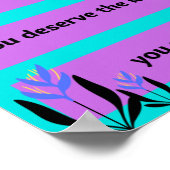 Vriendelijke herinneringen voor harde dagen poster (Hoek)