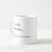 Vriendelijke Herinneringsdefinitie Grappig Werk Koffiemok (Voorkant links)