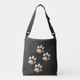 Vriendelijke hond glans crossbody tas