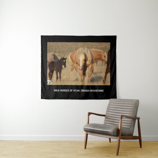 VRIENDELIJKE HOREN VAN UTAH, ONAQUI MOUNTAINS WANDKLEED (In Situ (horizontaal))