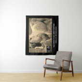 VRIENDELIJKE HOREN VAN UTAH, PINTO HORSE WANDKLEED (In situ)