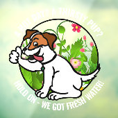 Vriendelijke hotDay Fresh Water Window Sign. Raamsticker (Vel 3)