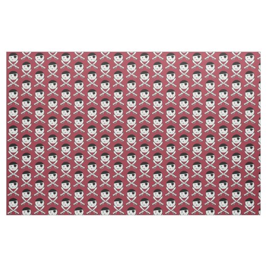 Vriendelijke Jolly Roger Fabric Stof (Yard (91,4 cm))