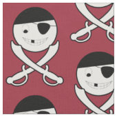 Vriendelijke Jolly Roger Fabric Stof (Close Up)