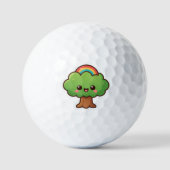 Vriendelijke Kawaii Tree Golfballen (Voorkant)