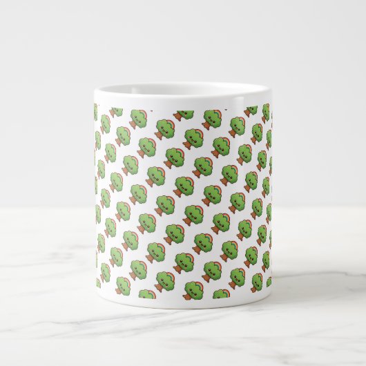Vriendelijke Kawaii Tree Grote Koffiekop (Voorkant)