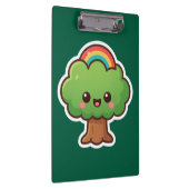 Vriendelijke Kawaii Tree Klembord (Rechts)