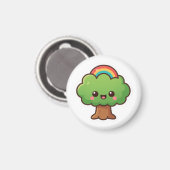 Vriendelijke Kawaii Tree Magneet (Voorkant / Achterkant)