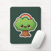 Vriendelijke Kawaii Tree Muismat (Met muis)