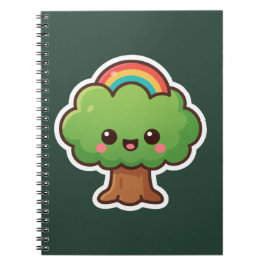 Vriendelijke Kawaii Tree Notitieboek