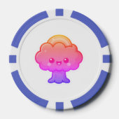 Vriendelijke Kawaii Tree Poker Chips (Voorkant)