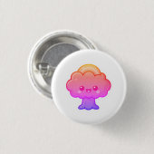 Vriendelijke Kawaii Tree Ronde Button 3,2 Cm (Voorkant /achterkant)