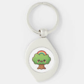 Vriendelijke Kawaii Tree Sleutelhanger (Voorkant)