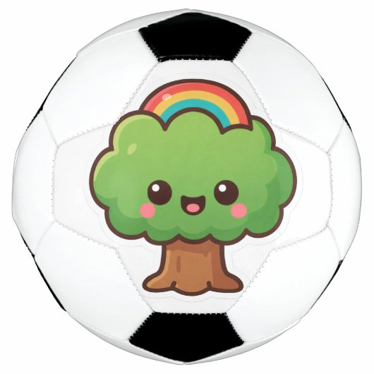 Vriendelijke Kawaii Tree Voetbal (Voorkant)