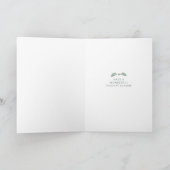 Vriendelijke kerstgroet kaart (Binnen)