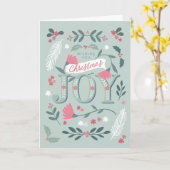 Vriendelijke kerstgroet kaart (Gele Bloem)