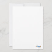 Vriendelijke kikker en schildpad, 5x7 uitnodiging (Achterkant)