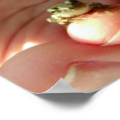 Vriendelijke kikker op een vinger poster (Hoek)