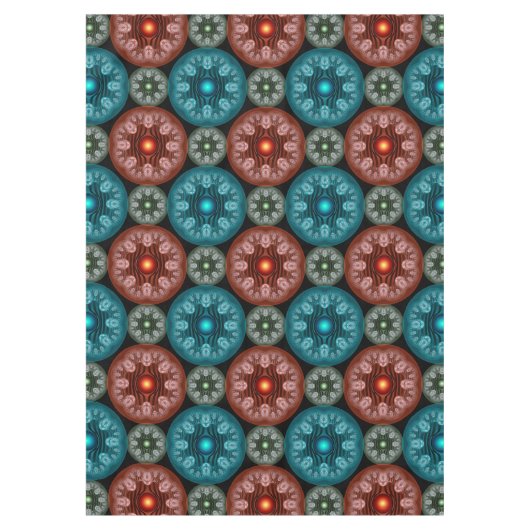 Vriendelijke kleurige decoratie tafelkleed (Voorkant)