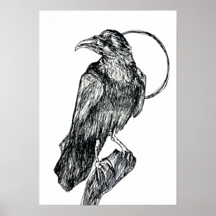 Vriendelijke Kraai Poster