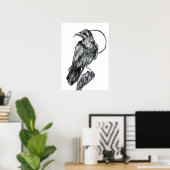 Vriendelijke Kraai Poster (Thuiskantoor)