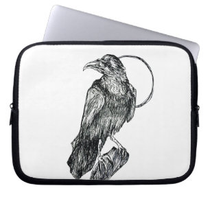 Vriendelijke Kraai Poster Laptop Sleeve