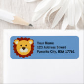 Vriendelijke Leeuw Adresetiketten Etiket (Insitu)