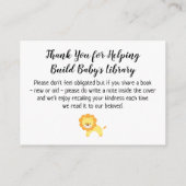 Vriendelijke Leeuw Eenvoudig Boek Verzoek Invoegen Informatiekaartje (Achterkant)