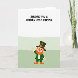 Vriendelijke Leprechaun Golf Kaart