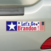 Vriendelijke Let's Go Brandon Bumpersticker (Op auto)
