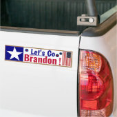 Vriendelijke Let's Go Brandon Bumpersticker (Op Truck)