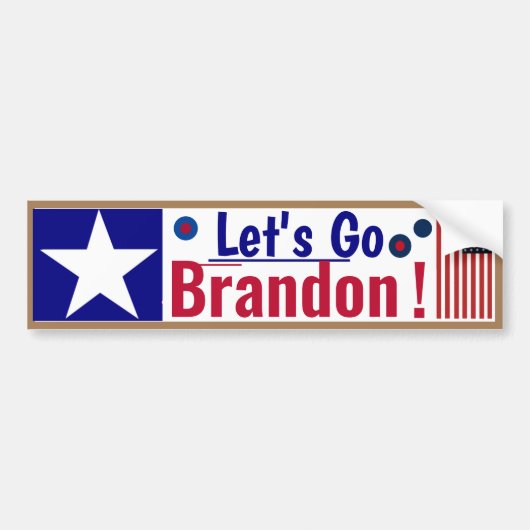 Vriendelijke Let's Go Brandon Bumpersticker (Voorkant)