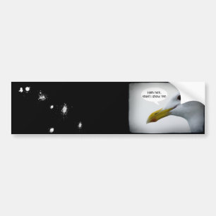 Vriendelijke meeuw? bumpersticker