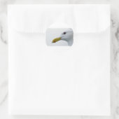 Vriendelijke meeuw? ronde sticker (Tas)