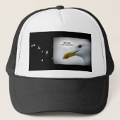 Vriendelijke meeuw? trucker pet (Voorkant)