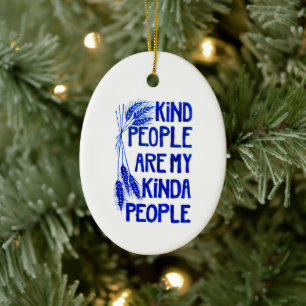 Vriendelijke mensen Keramisch Ornament