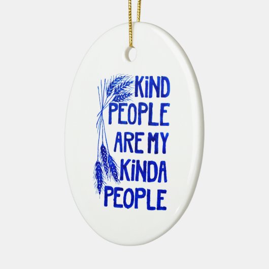 Vriendelijke mensen Keramisch Ornament (Links)