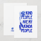 Vriendelijke mensen Noteren Kaart Set Notitiekaartje (Voorkant / Achterkant)