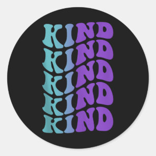 Vriendelijke, Mental Health Awareness Tanktop Ronde Sticker