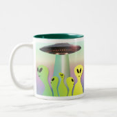 vriendelijke mok voor tweetone-koffie van aliens (Links)