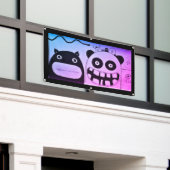 VRIENDELIJKE MONSTERS VINYL BANNER W / GROMMETS (Buitenkant Gebouw)