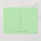 VRIENDELIJKE PAASDRACON OP KONIJNENSPOOR Cute Fant Feestdagenkaart (Achterkant)