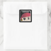 Vriendelijke Pirate Sticker (Tas)