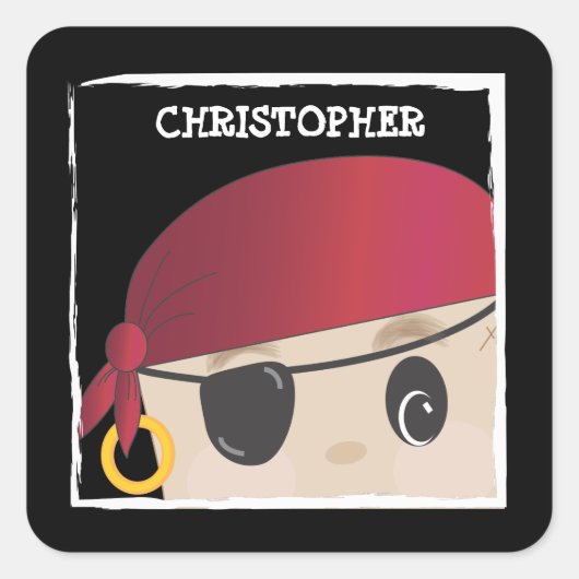 Vriendelijke Pirate Sticker (Voorkant)