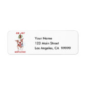 Vriendelijke Pitbull Hardlopen naar Mistletoe Etiket (Voorkant)