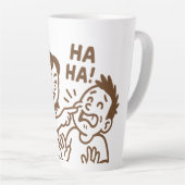 vriendelijke plagerij latte mok (Rechterhoek)