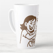 vriendelijke plagerij latte mok (Linkerhoek)
