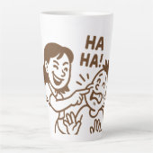 vriendelijke plagerij latte mok (Voorkant)